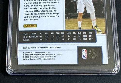 2021-22 Panini Contenders #18 Luka Doncic The Finals Ticket 1/49 1/1 Csg 9.5 MT