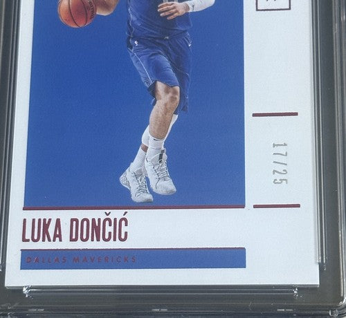 2019-20 Panini Encased Red #90 Luka Doncic Mavericks 17/25 Csg 9 MINT Graded