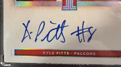 Kyle Pitts Signed 2021 Panini Impeccable Firestarter Orange Rookie Mint Auto /50
