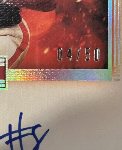 Kyle Pitts Signed 2021 Panini Impeccable Firestarter Orange Rookie Mint Auto /50