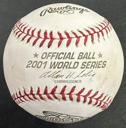 Reggie Jackson Signed 2001 WS Game 5 Off Field Baseball Yankees Auto MLB COA HOF
