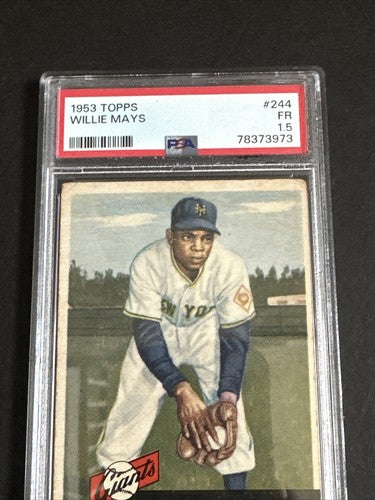 1953 Topps Willie Mays PSA 1.5 #244 Looks Nicer Hof New York Giants