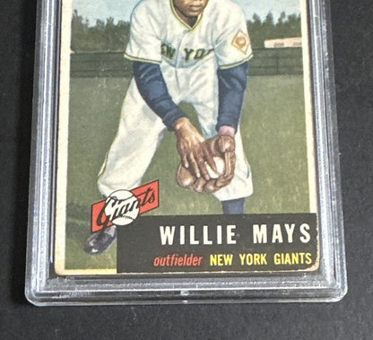 1953 Topps Willie Mays PSA 1.5 #244 Looks Nicer Hof New York Giants