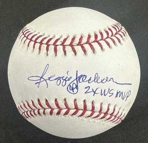 Reggie Jackson Signed Official MLB Baseball 2x WS MVP Mint Autograph RJ.com COA