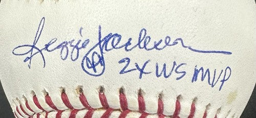 Reggie Jackson Signed Official MLB Baseball 2x WS MVP Mint Autograph RJ.com COA