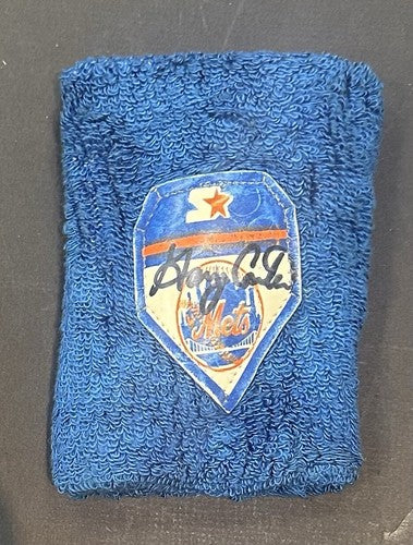 Gary Carter Signed Game Used Rawlings Adirondack Bat & Wrist Band Mets Auto PSA