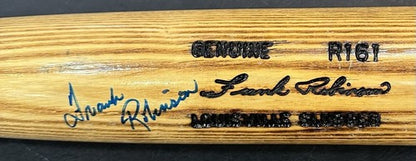 Frank Robinson Signed LS Powerized Game Model Bat Auto Reds Orioles JSA COA HOF