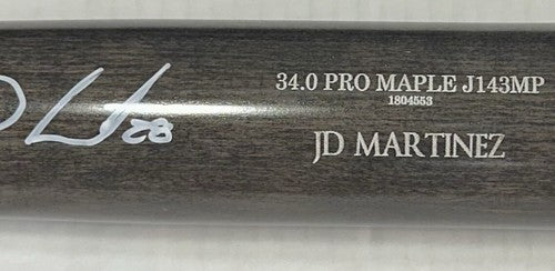 JD Martinez Signed Old Hickory Maple Game Model Bat Auto NY Mets Red Sox Steiner