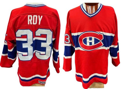 Patrick Roy Game Used 1986 Canadiens CCM Rookie Jersey Kinunen Scd Authentic
