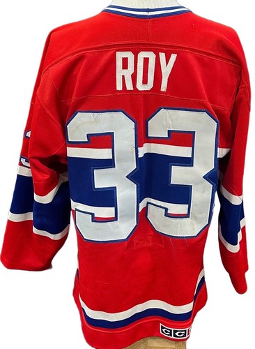 Patrick Roy Game Used 1986 Canadiens CCM Rookie Jersey Kinunen Scd Authentic