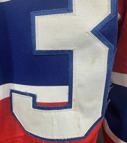 Patrick Roy Game Used 1986 Canadiens CCM Rookie Jersey Kinunen Scd Authentic