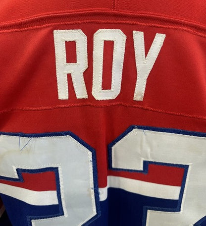 Patrick Roy Game Used 1986 Canadiens CCM Rookie Jersey Kinunen Scd Authentic
