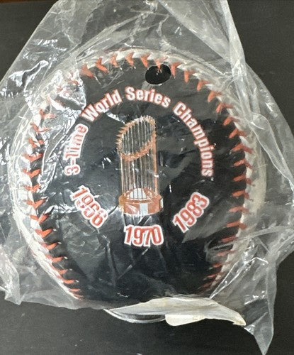 1983 Rawlings World Series Logo Baseball Baltimore Orioles 3 Time Champions New