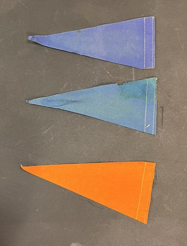 Official 1965 MLB Baseball 10 Mini Pennant Set NL Mets Cubs Braves Vintage MINT