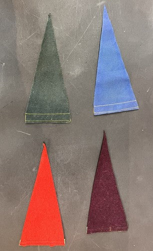 Official 1965 MLB Baseball 10 Mini Pennant Set NL Mets Cubs Braves Vintage MINT