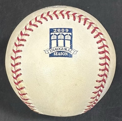 Mark Sanchez Signed 2009 Citi Field Inaugural Logo Baseball Rookie Auto Jets COA