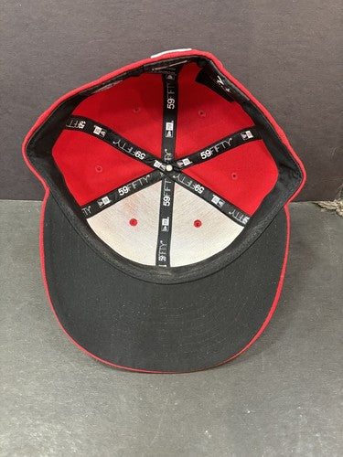 Chattanooga Lookouts Cincinnati Reds Minor League 7 1/8 Red New Era Home Hat