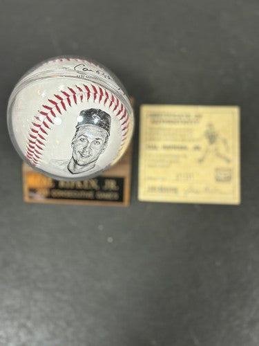 Cal Ripken Jr Ironman Consecutive Games Stat Photo Baseball W/Case Orioles HOF