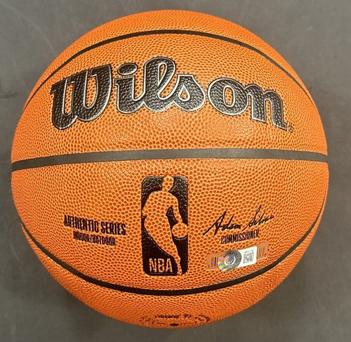 Donte Divincenzo Signed NBA Wilson I/O Basketball Ny Knicks Autograph BAS COA