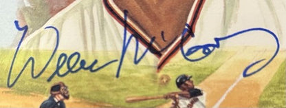 Willie McCovey Signed Perez-Steele Celebration Post Card PSA 10 Auto Gem Giants