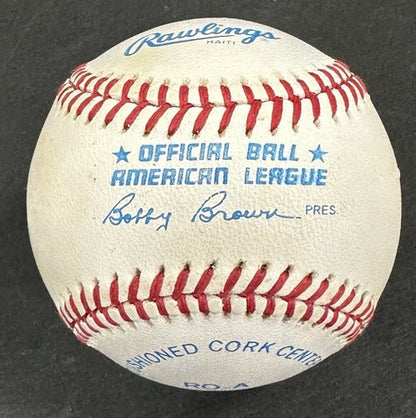 Mickey Mantle Signed Official AL Baseball NY Yankees Bold Auto PSA LOA HOF mvp