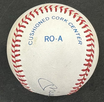 Mickey Mantle Signed Official AL Baseball NY Yankees Bold Auto PSA LOA HOF mvp
