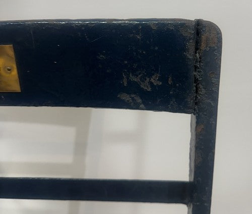 Ebbets Field 1913 Original Folding Box Seat Brooklyn Dodgers Chair W/ Gold Plate