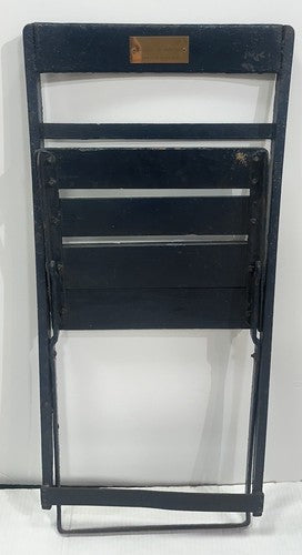 Ebbets Field 1913 Original Folding Box Seat Brooklyn Dodgers Chair W/ Gold Plate
