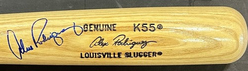 Alex Rodriguez Signed Louisville K55 Early Game Model Bat & Auto Mariners PSA