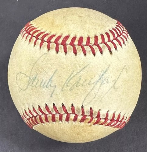 Sandy Koufax Signed Official NL Feeney Baseball LA Dodgers Autograph PSA COA HOF