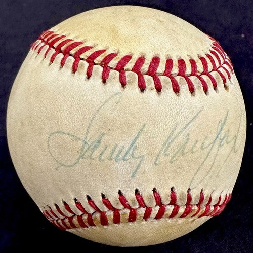 Sandy Koufax Signed Official NL Feeney Baseball LA Dodgers Autograph PSA COA HOF