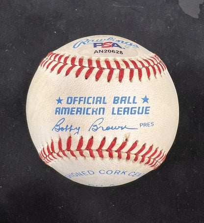 Spec Shea Signed Official AL Baseball Auto Bold Yankees PSA COA
