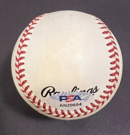 Lou Brock Signed Official NL Baseball Cardinals HOF 85 Autograph PSA Dna COA