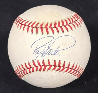 Barry Larkin Signed Official NL Baseball Bold Vintage Auto Reds HOF PSA COA