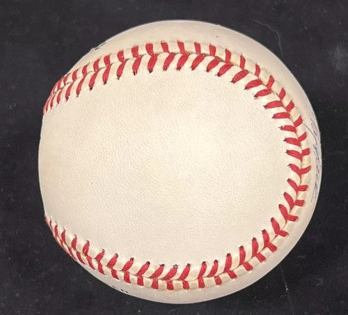 Barry Larkin Signed Official NL Baseball Bold Vintage Auto Reds HOF PSA COA