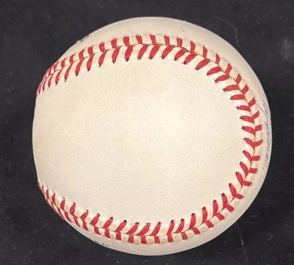 Barry Larkin Signed Official NL Baseball Bold Vintage Auto Reds HOF PSA COA