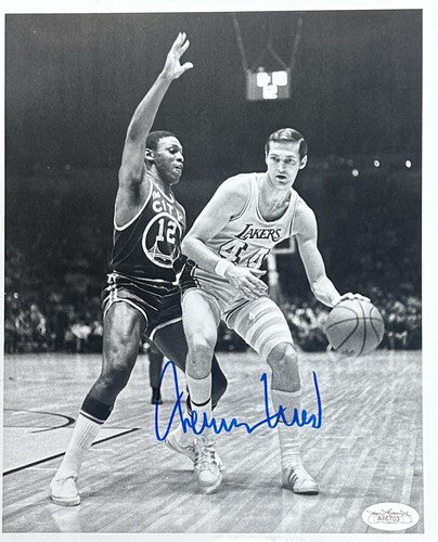 Jerry West Signed 8x10 Framed Photo Los Angeles Lakers Autograph JSA COA HOF