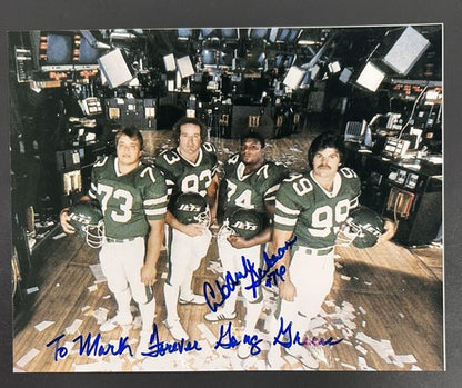 Abdul Salaam Signed 8x10 Photo NY Jets To Mark Forever Gang Green Auto Steiner