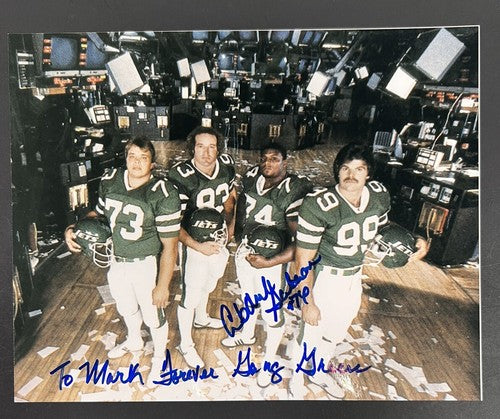 Abdul Salaam Signed 8x10 Photo NY Jets To Mark Forever Gang Green Auto Steiner