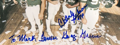 Abdul Salaam Signed 8x10 Photo NY Jets To Mark Forever Gang Green Auto Steiner