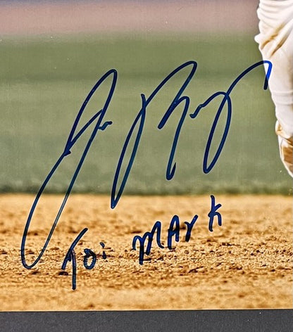 Jose Reyes Signed 8x10 Photo in Action NY Mets To Mark Autograph Steiner COA