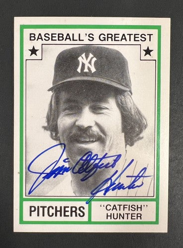 Jim Catfish Hunter Signed Baseball's Greatest Auto NY Yankees Mint HoF JSA COA