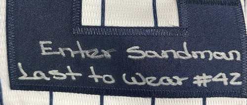 Mariano Rivera Yankees #42 Signed 6 Stat Jersey WS MVP HOF 2019 Auto Steiner COA