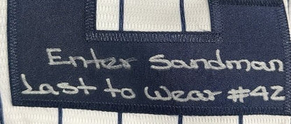 Mariano Rivera Yankees #42 Signed 6 Stat Jersey WS MVP HOF 2019 Auto Steiner COA