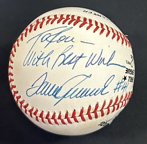 Tom Seaver Signed NL Baseball NY Mets To Lou Best Wishes #41 Mint Auto PSA HOF
