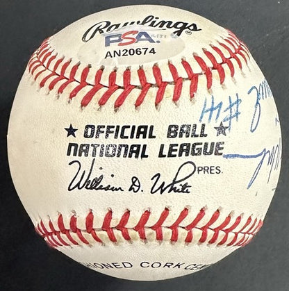Tom Seaver Signed NL Baseball NY Mets To Lou Best Wishes #41 Mint Auto PSA HOF