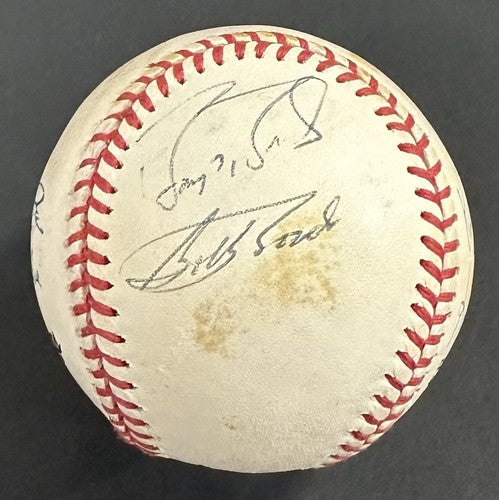 Ken Griffey Jr Barry Bonds Bobby McRae Signed NL Baseball Father Son Auto PSA