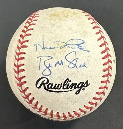Ken Griffey Jr Barry Bonds Bobby McRae Signed NL Baseball Father Son Auto PSA