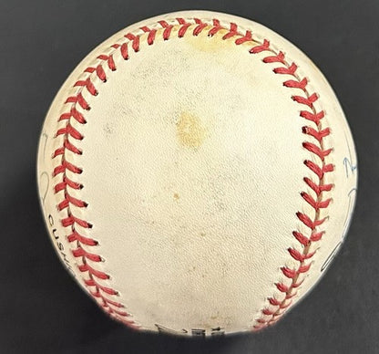 Ken Griffey Jr Barry Bonds Bobby McRae Signed NL Baseball Father Son Auto PSA