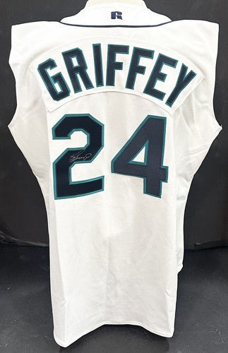 Ken Griffey Jr Signed Russell Authentic Mariners Vest Jersey 1999 Auto PSA HOF